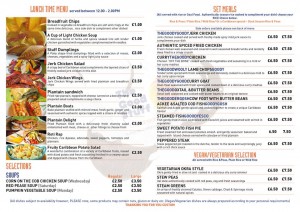 The Good Stuff Caribbean Food Menu Reverse